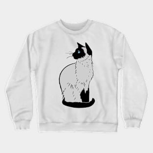 Cute Siamese Cat Crewneck Sweatshirt